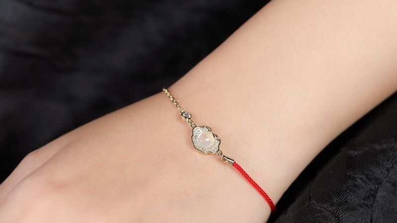 Vòng tay kết hợp hai loại đá Zircon và Agate